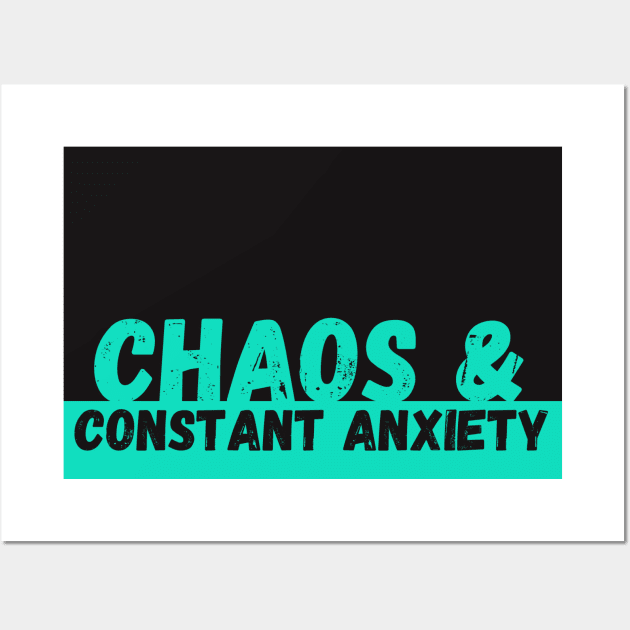 Chaos & Constant Anxiety Rectangle Wall Art by Different-Functional Podcast